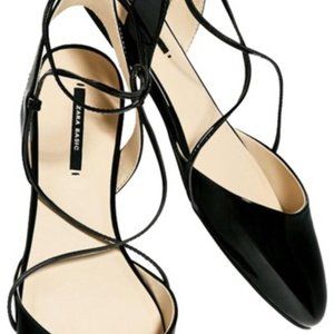 Black lace up zara sandals